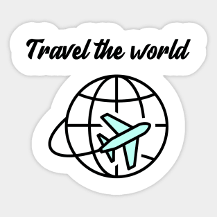 Travel the world Sticker